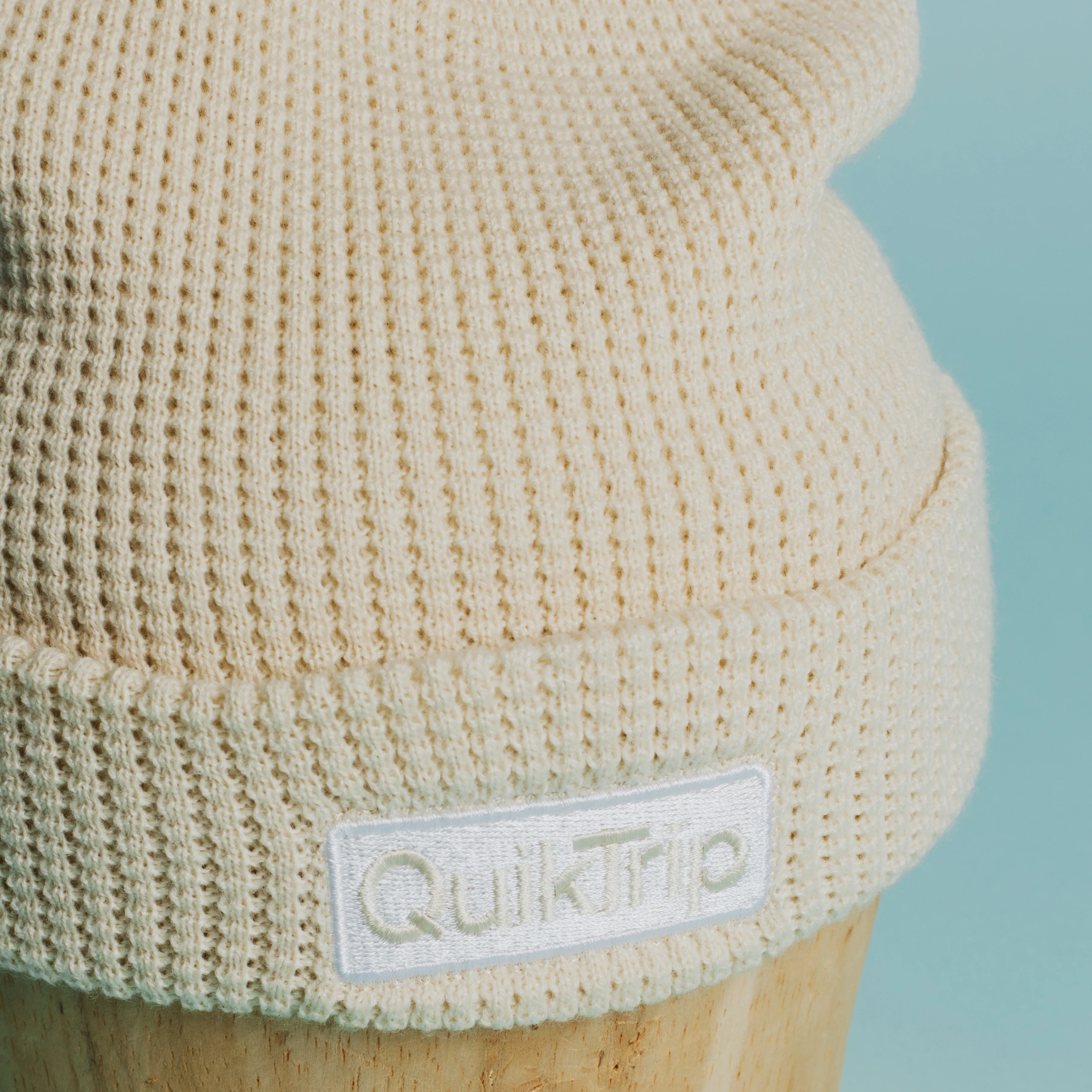 QuikTrip Waffle Knit Beanie - Image 3