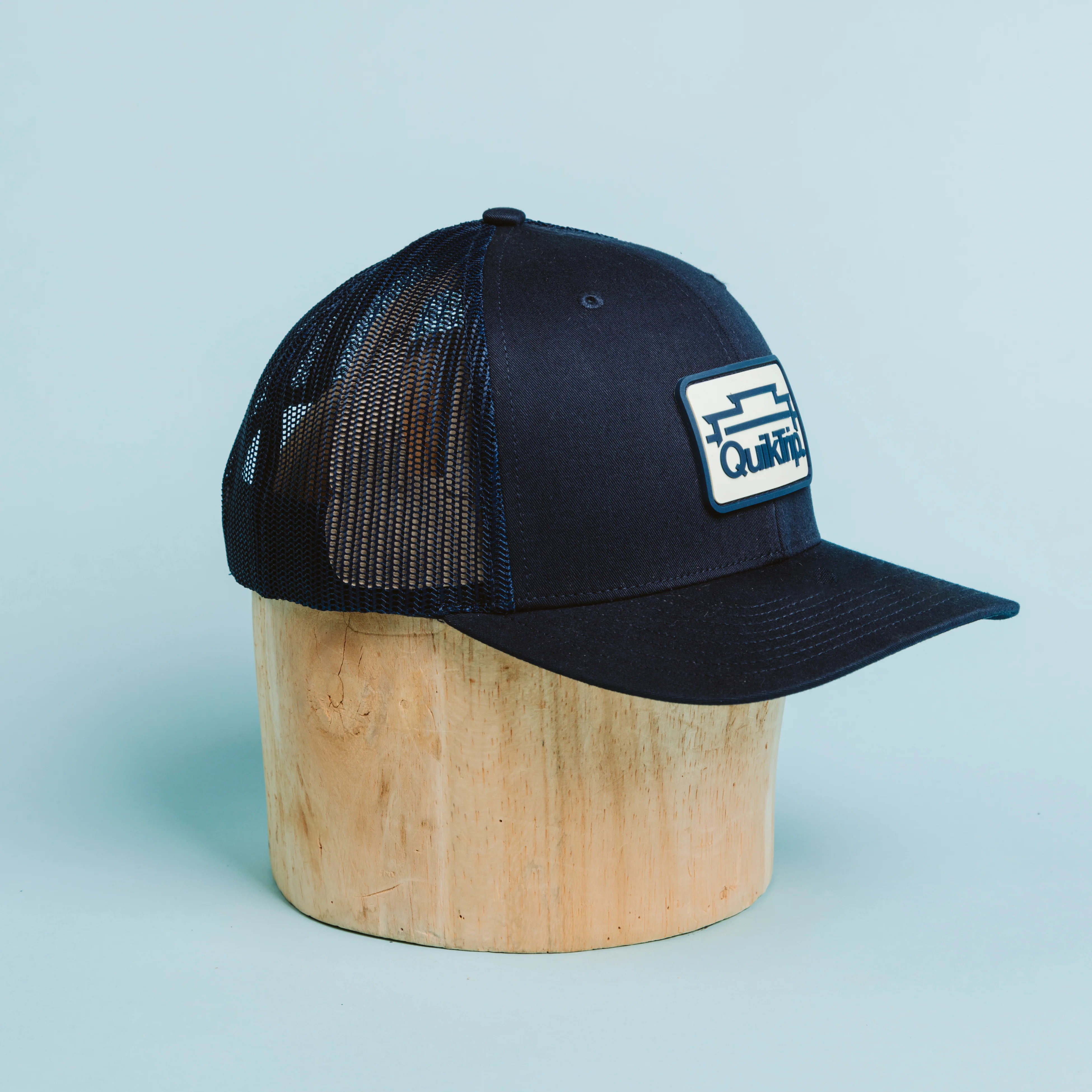QuikTrip Richardson 112 Navy Rubber Patch Trucker Hat - Image 3