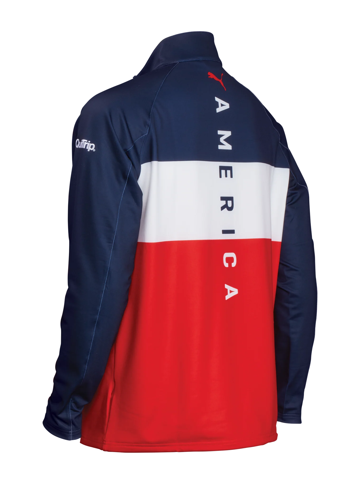 Red/White/Blue Puma Jetstream 1/4 Zip - Image 3